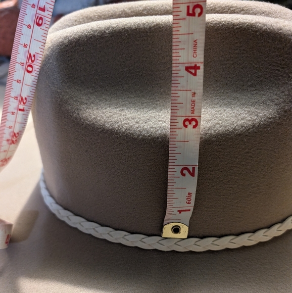 Frye oatmeal women's hat one size cowboy NWT - Picture 8 of 8